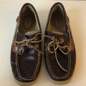 Brown Leather Sperry Boat Shoes